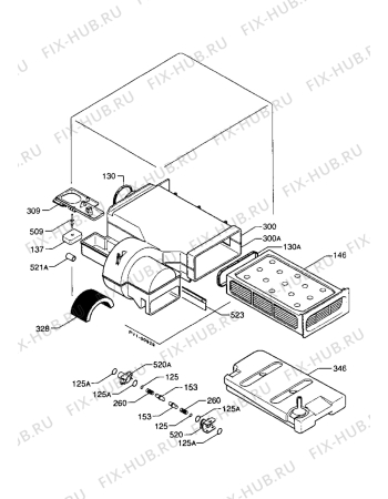 Взрыв-схема комплектующей Zanussi TD501TC - Схема узла Condensation water recipient